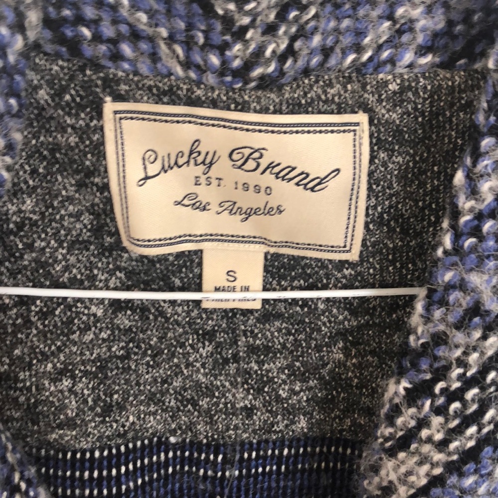 Lucky Brand Grey/Blue Cardigan/Sweater - Picture 3 of 3